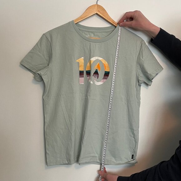 Ten Tree. T-Shirt. Light Mint. Multi Color Ten Tree Logo. Size M. Womens. - Picture 6 of 8